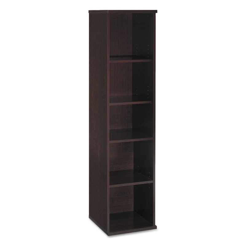 Series C Collection 18w 5 Shelf Bookcase, Mocha Cherry