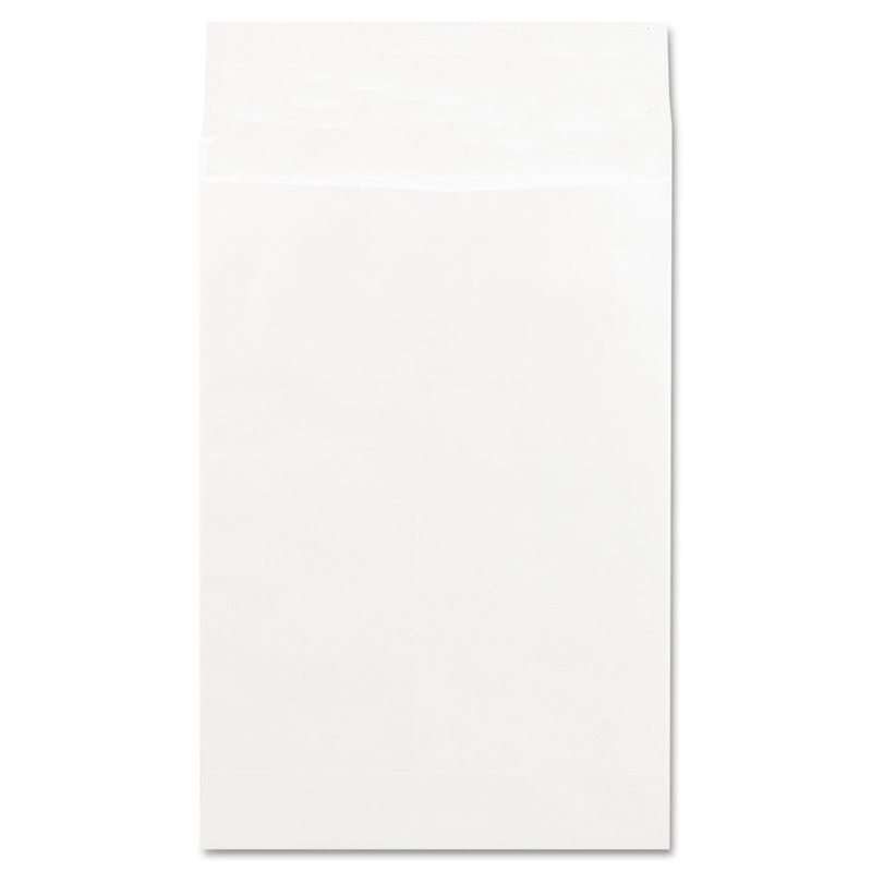 DELUXE TYVEK EXPANSION ENVELOPES, #15 1/2, SQUA FLAP, SELF-ADHESIVE CLOSURE, 12 X 16, WHITE, 100/BOX