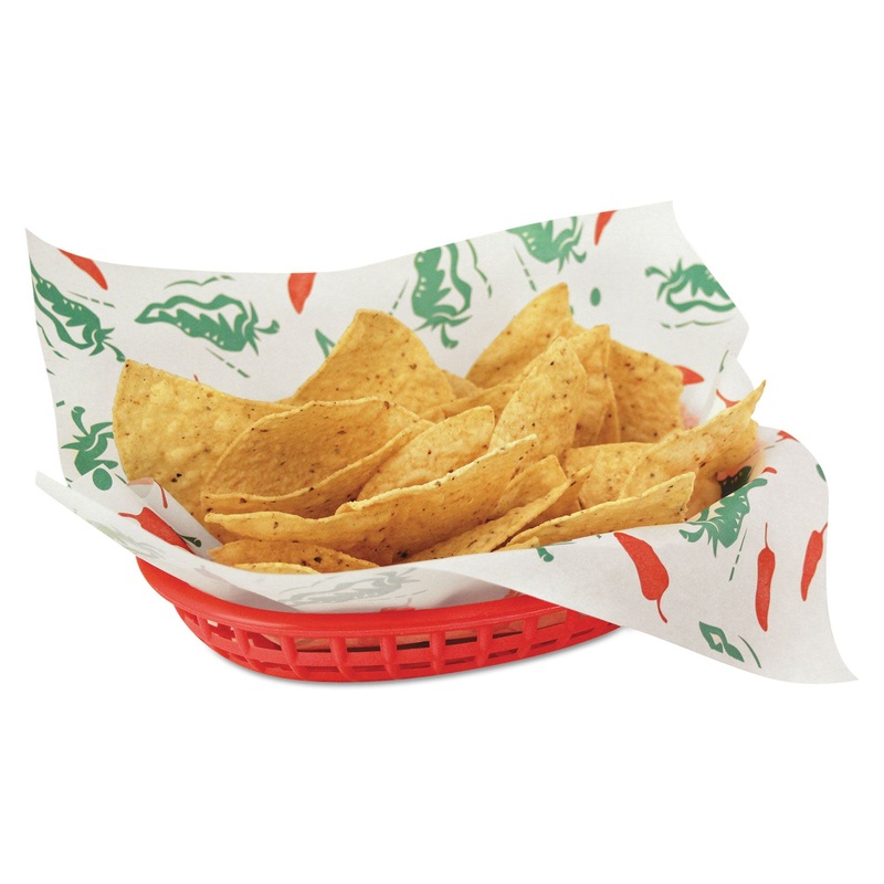 Grease-Resistant Wrap/liners, 12×12, Southwest Pattern, 1000/pack, 5 Pack/carton