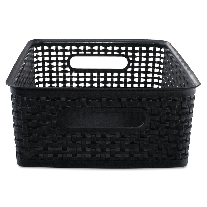 WEAVE BINS, 13.88″ X 10.5″ X 4.75″, BLACK, 2/PACK