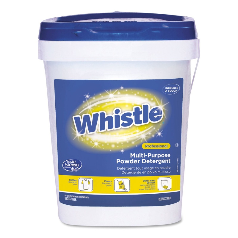 WHISTLE MULTI-PURPOSE POWDER DETERGENT, CITRUS, 19 LB PAIL