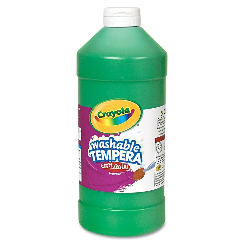 Artista Ii Washable Tempera Paint, Green, 32 Oz