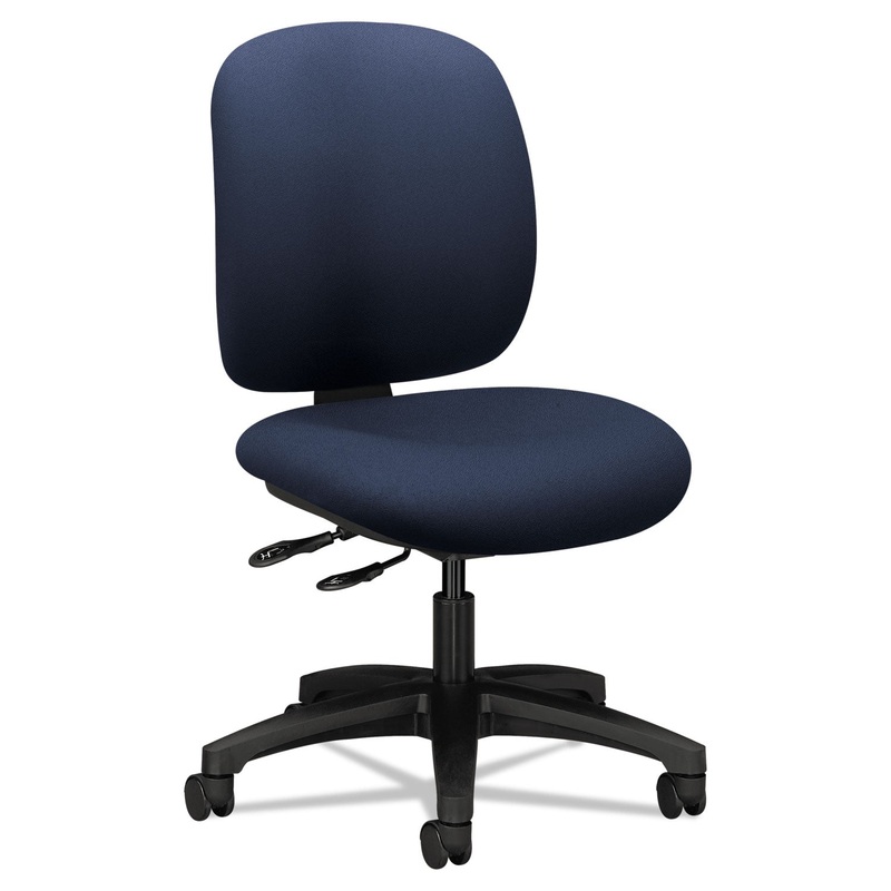 COMFORTASK MULTI-TASK CHAIR, SUPPORTS UP TO 300 LBS., NAVY SEAT, NAVY BACK, BLACK BASE