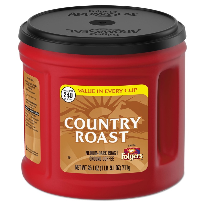 COUNTRY ROAST COFFEE, COUNTRY ROAST, 25.1 OZ CANISTER, 6/CARTON