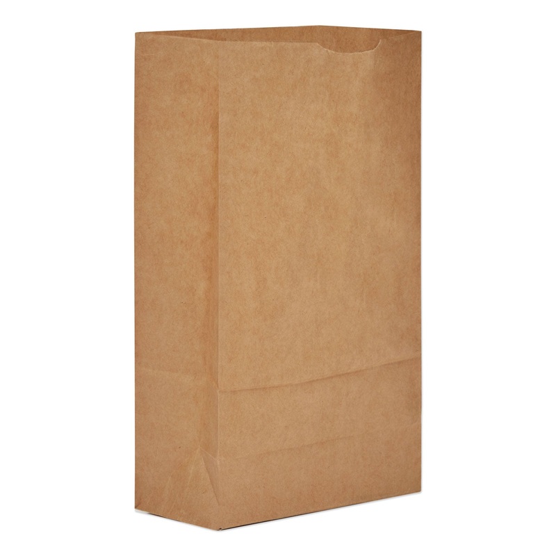 GROCERY PAPER BAGS, 35 LBS CAPACITY, #6, 6″W X 3.63″D X 11.06″H, KRAFT, 2,000 BAGS