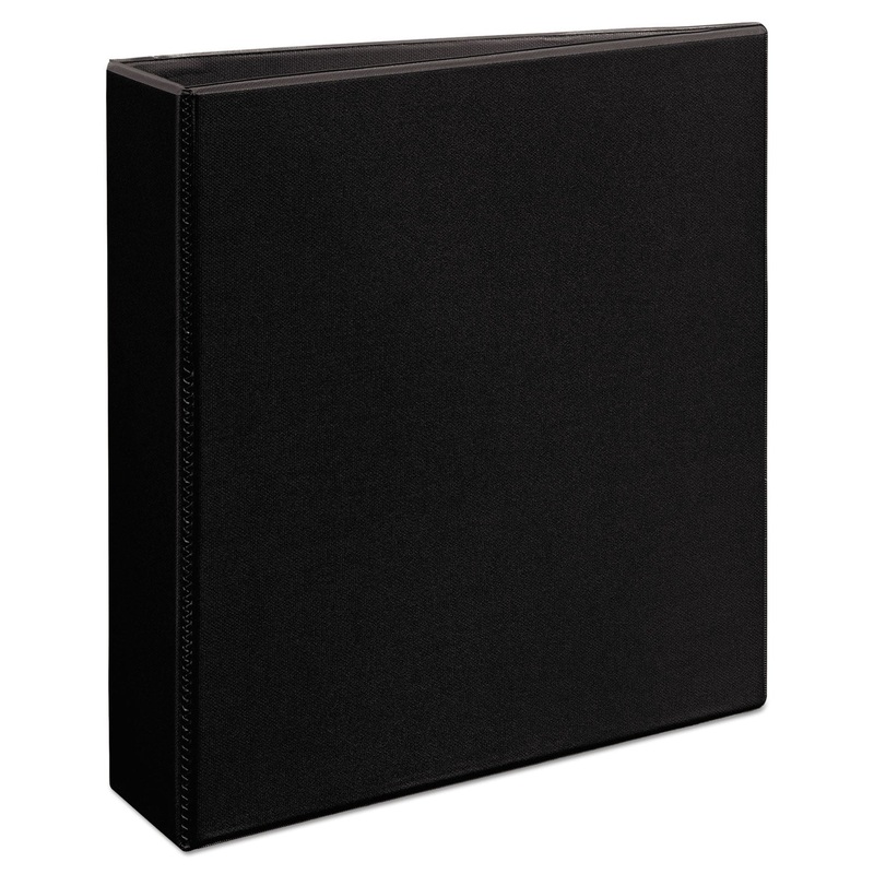 HEAVY-DUTY VIEW BINDER WITH DURAHINGE AND LOCKING ONE TOUCH EZD RINGS, 3 RINGS, 2″ CAPACITY, 11 X 8.5, BLACK