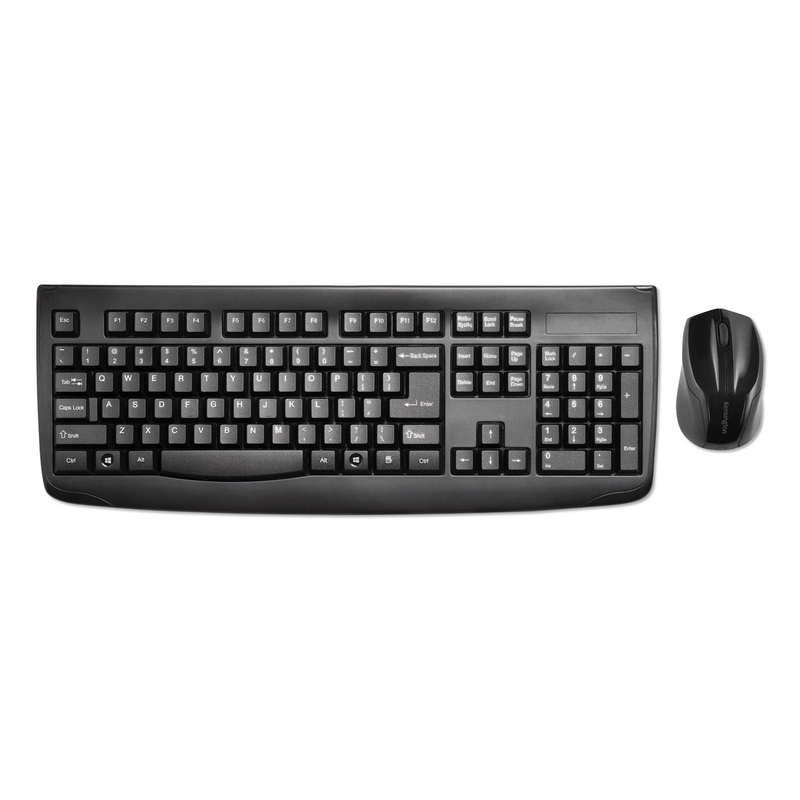KEYBOARD FOR LIFE WIRELESS DESKTOP SET, 2.4 GHZ FREQUENCY/30 FT WIRELESS RANGE, BLACK