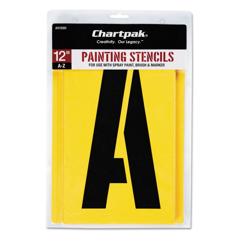 Painting Stencil Set, A-Z Set, Manila, 26/set