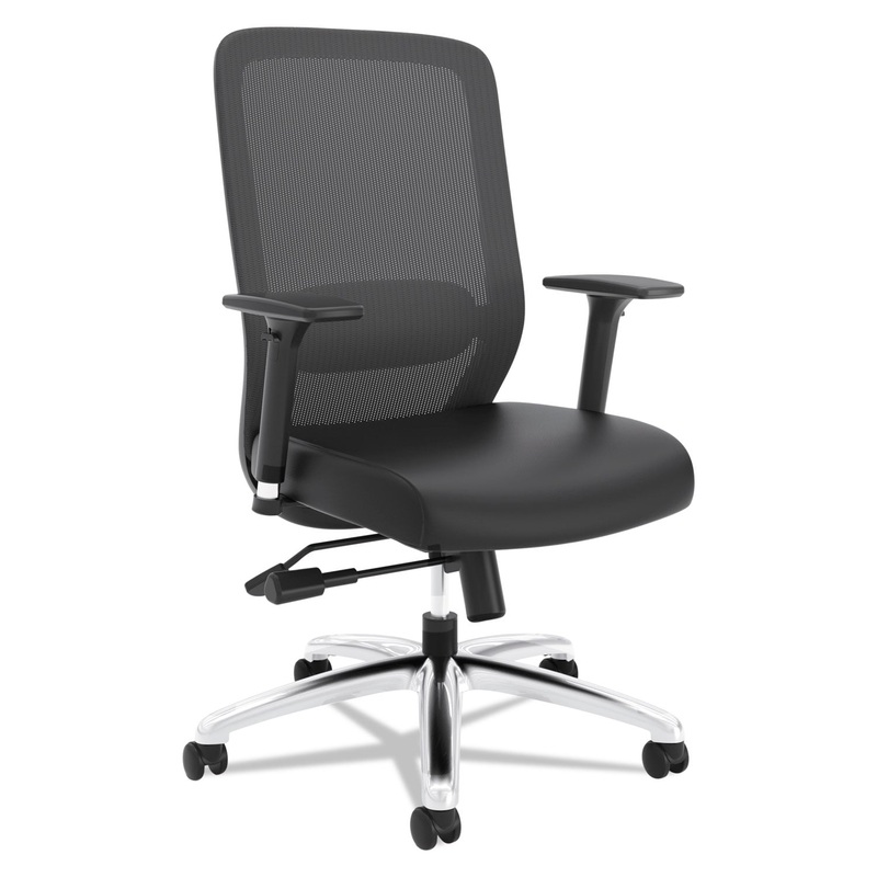 EXPOSURE MESH HIGH-BACK TASK CHAIR, SUPPORTS UP TO 250 LBS., BLACK SEAT/BLACK BACK, BLACK BASE