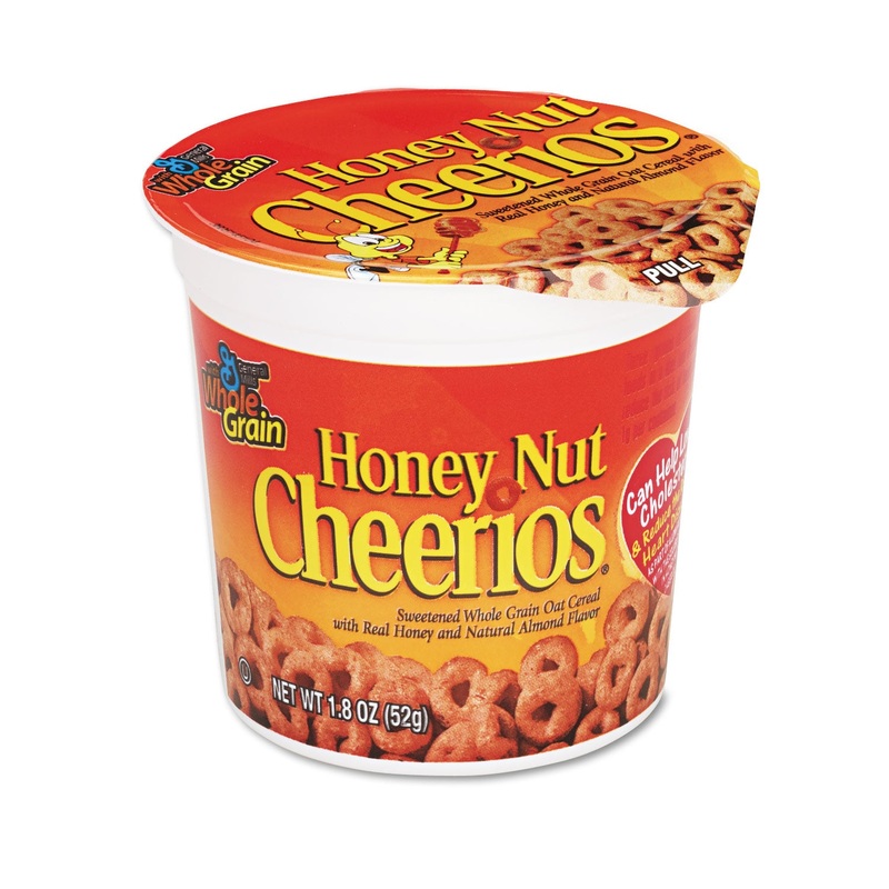 Honey Nut Cheerios Cereal, Single-Serve 1.8oz Cup, 6/pack