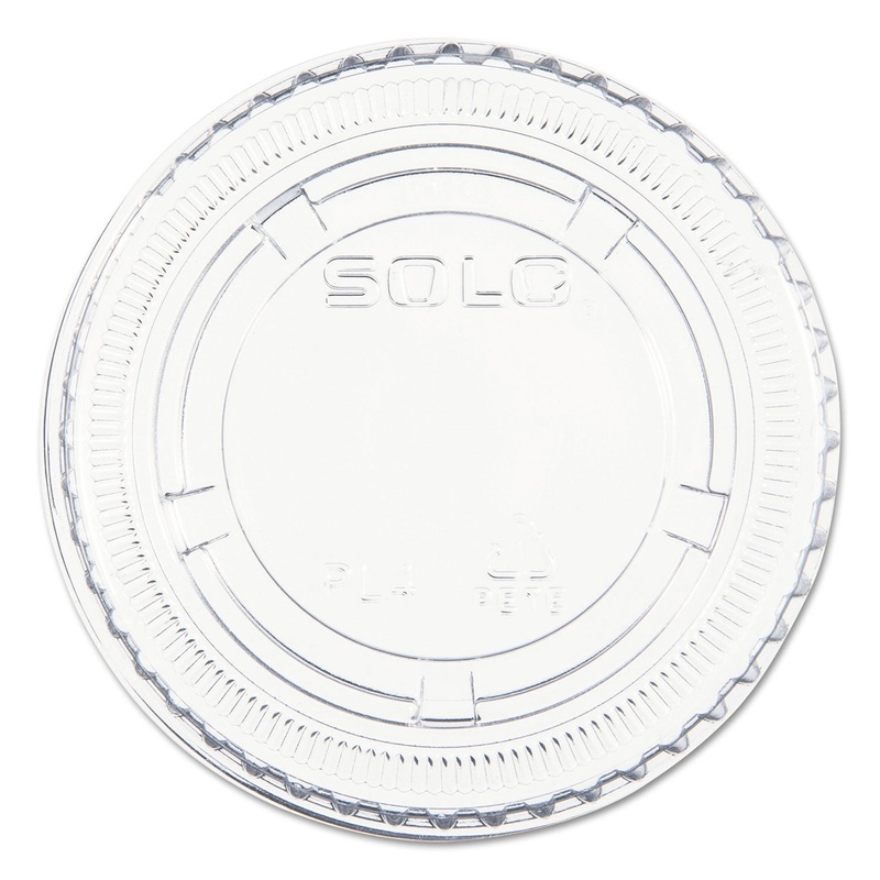 NON-VENTED CUP LIDS, FITS 3.25-9 OZ CUPS, CLEAR, 125/SLEEVE, 20 SLEEVES/CARTON