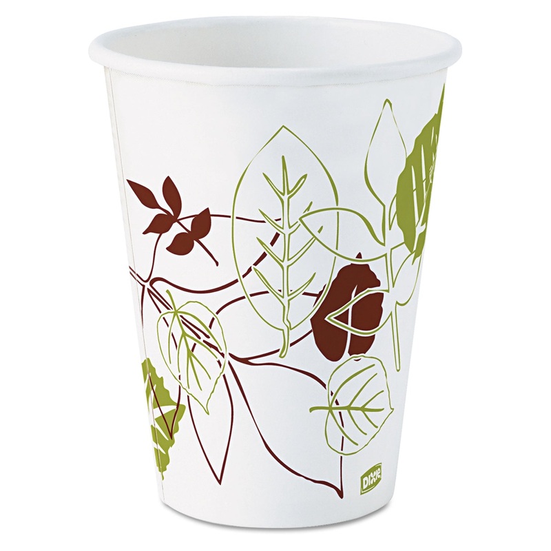Pathways Paper Hot Cups, 12oz, 1000/carton