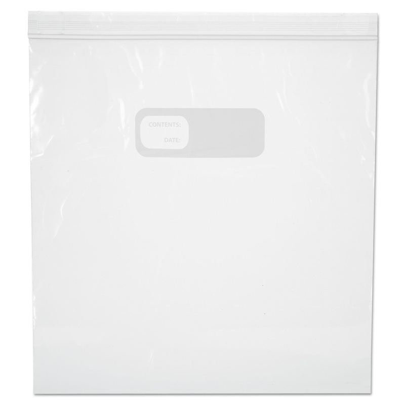 RECLOSABLE FOOD STORAGE BAGS, 1 GAL, 1.75 MIL, 10.5″ X 11″, CLEAR, 250/BOX