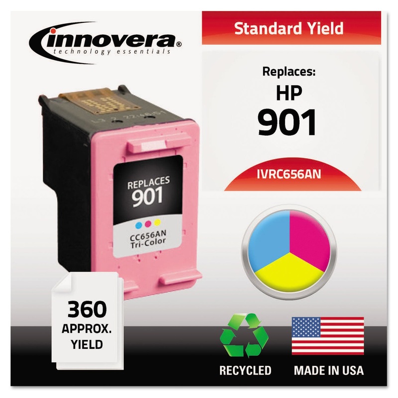 REMANUFACTURED CC656AN (901) INK, 360 PAGE-YIELD, TRI-COLOR