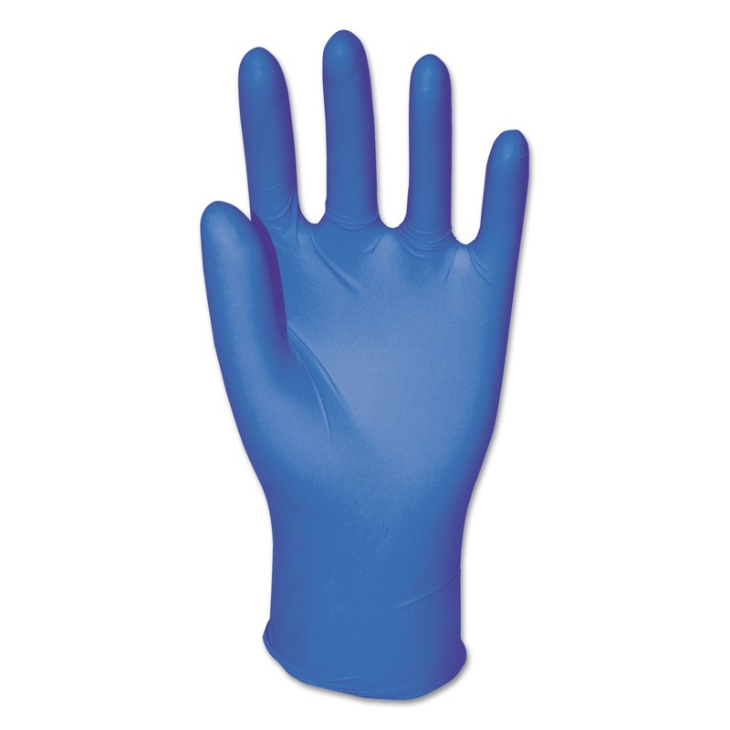 Disposable Powder-Free Nitrile Gloves, Medium, Blue, 5 Mil, 1000/carton