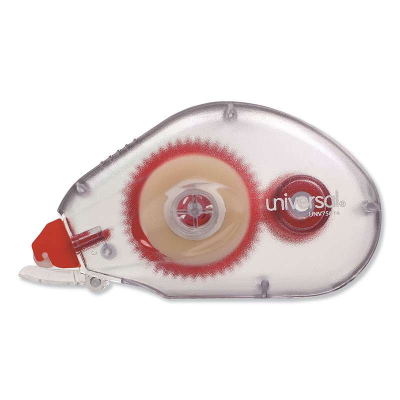 DOUBLE-SIDED ADHESIVE TAPE ROLLER, 0.38″ X 32.83 FT, DRIES CLEAR, 2/PACK