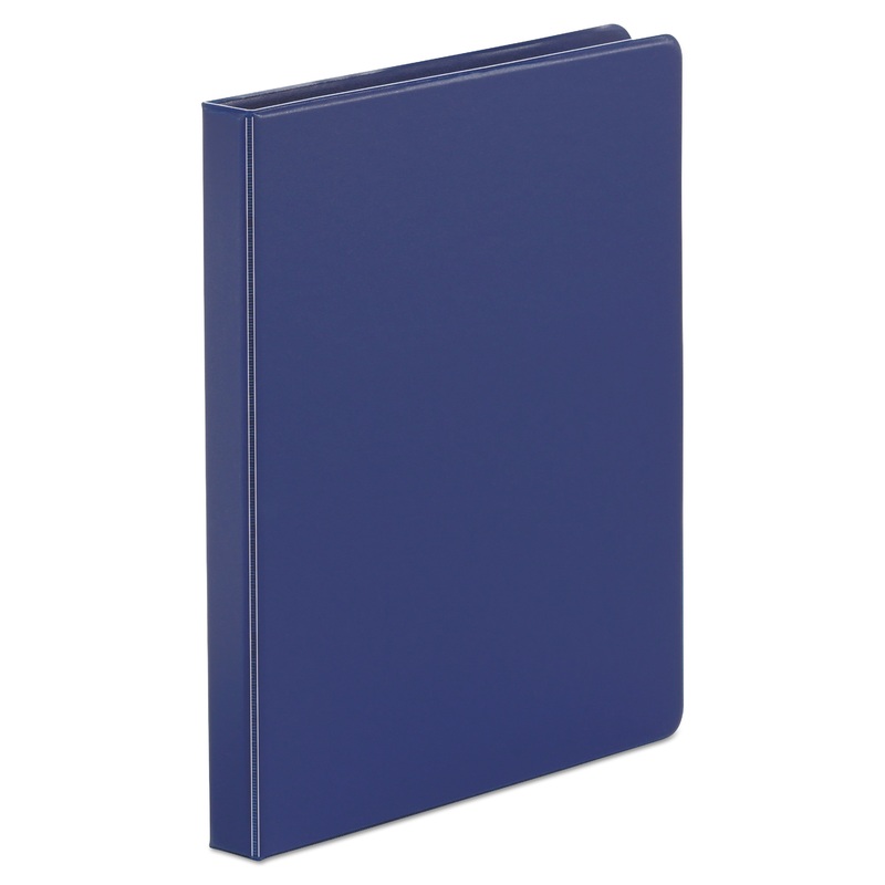 ECONOMY NON-VIEW ROUND RING BINDER, 3 RINGS, 0.5″ CAPACITY, 11 X 8.5, ROYAL BLUE
