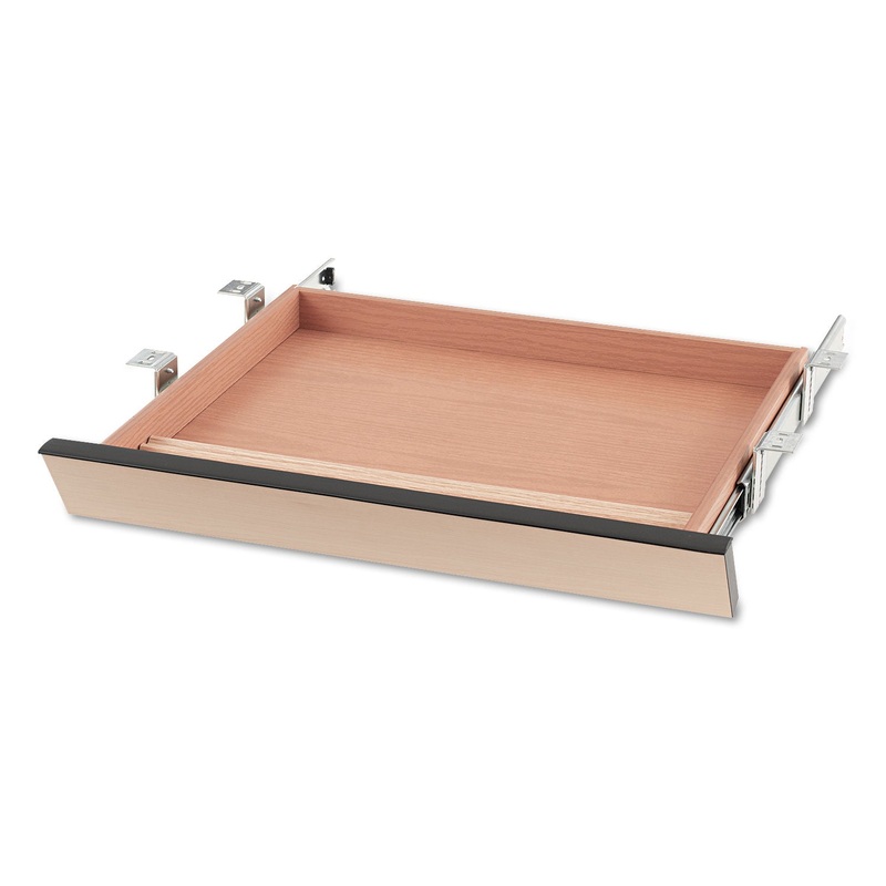 LAMINATE ANGLED CENTER DRAWER, 22W X 15.38D X 2.5H, NATURAL MAPLE