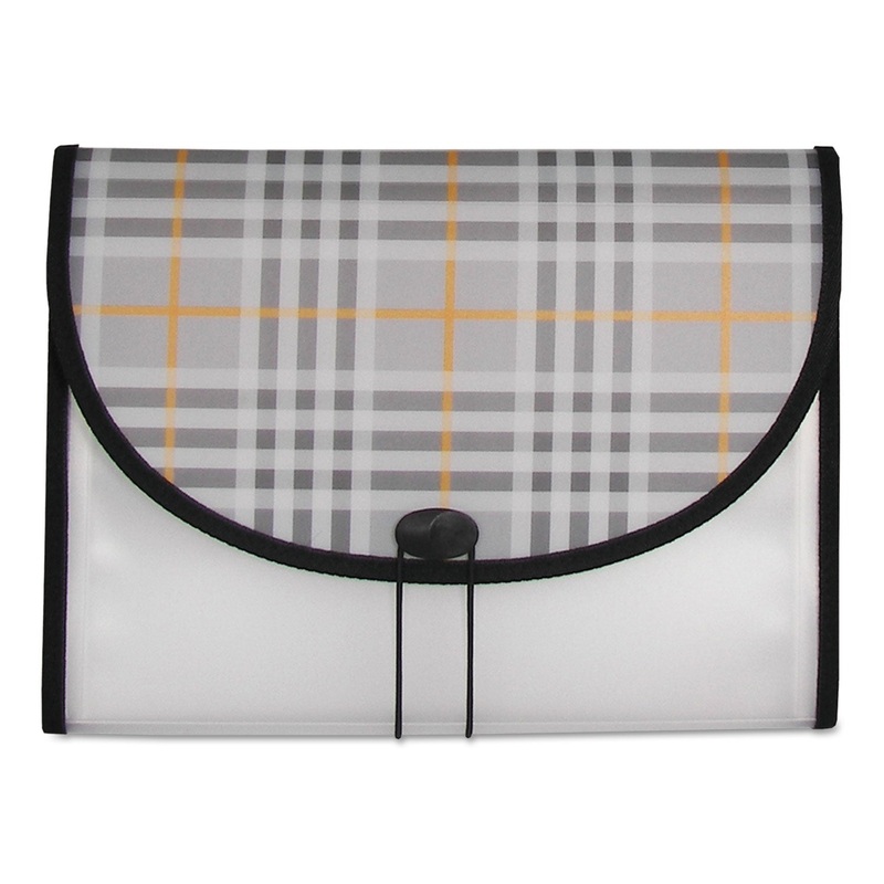 PLAID DESIGN EXPANDING FILES, 1.5″ EXPANSION, 13 SECTIONS, LETTER SIZE, PLAID