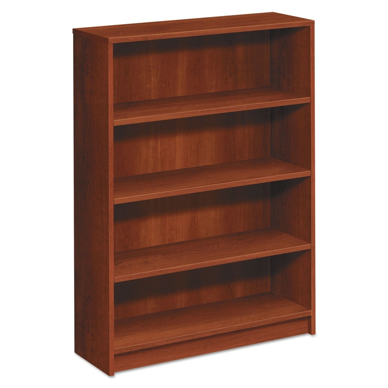1870 Series Bookcase, Four Shelf, 36w X 11 1/2d X 48 3/4h, Cognac