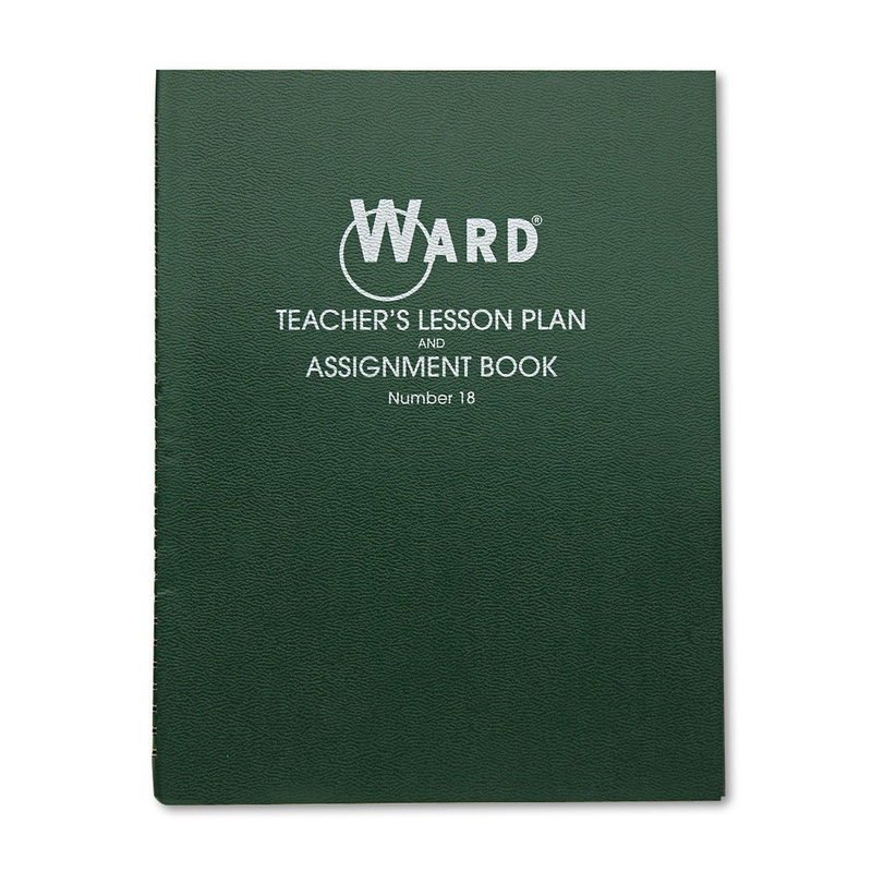 Lesson Plan Book, Wirebound, 8 Class Periods/day, 11 X 8-1/2, 100 Pages, Green