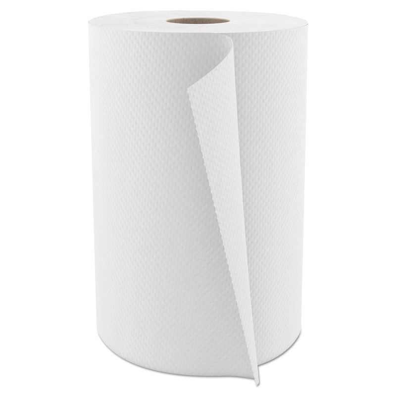 Select Roll Paper Towels, 1-Ply, 7.875″ X 600 Ft, White, 12/carton