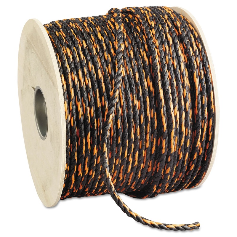 Truck Rope 3/8″ X 600′ Reel Solid Twisted Orange/black