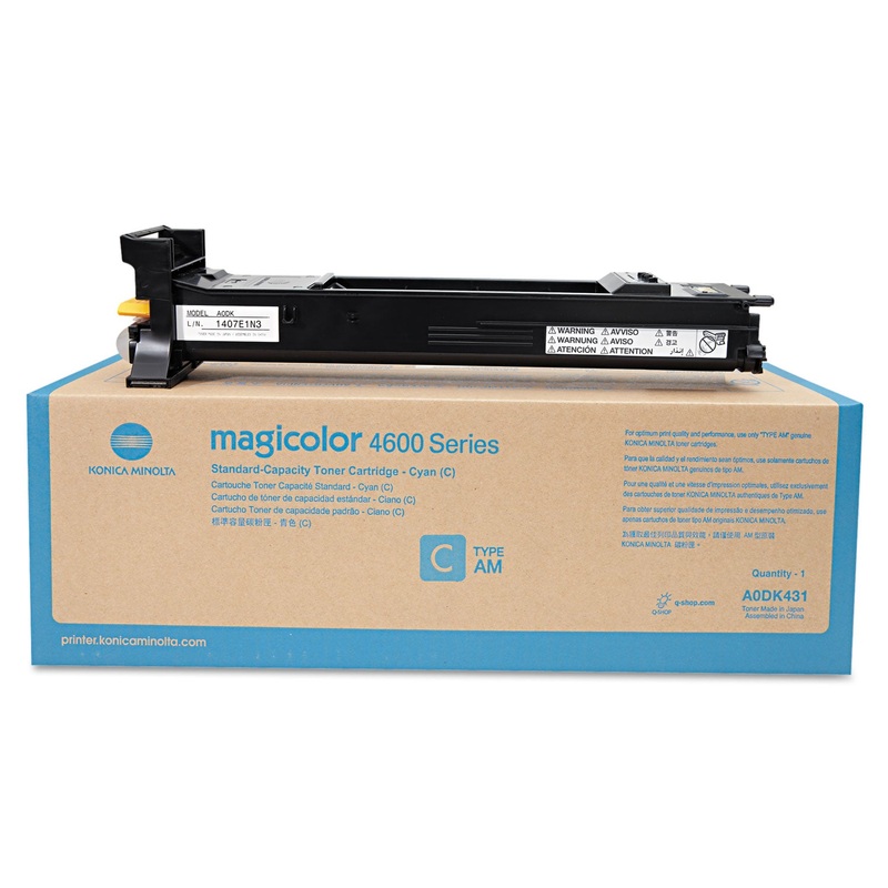 AODK431 TONER, 4000 PAGE-YIELD, CYAN