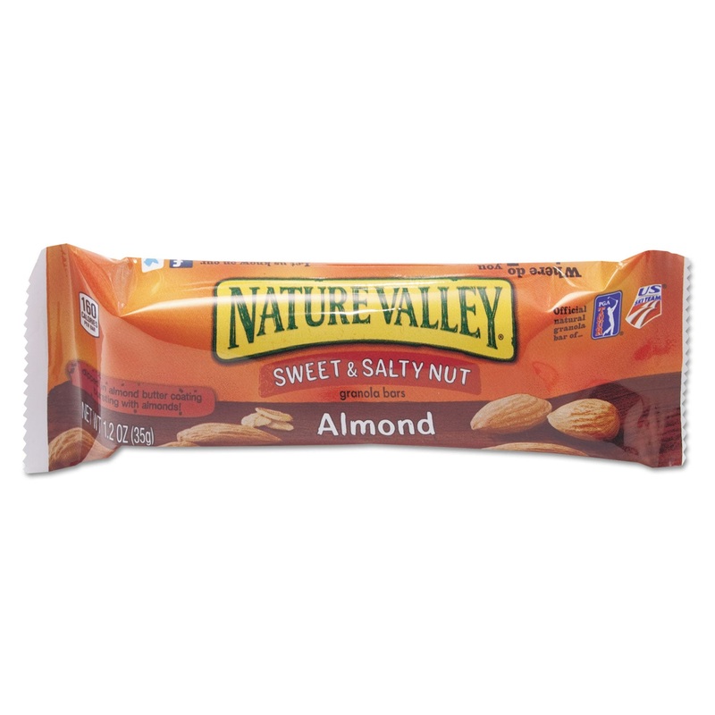 GRANOLA BARS, SWEET & SALTY NUT ALMOND CEREAL, 1.2OZ BAR, 16/BOX