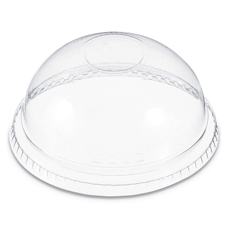PLASTIC DOME LID, FITS 6-22 OZ. CUPS, CLEAR, 1000/CARTON