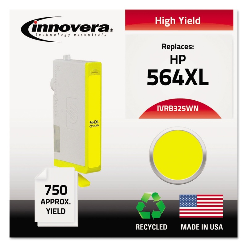 REMANUFACTURED CB325WN (564XL) HIGH-YIELD INK, 750 PAGE-YIELD, YELLOW