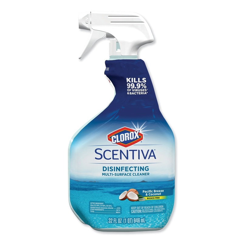 SCENTIVA MULTI SURFACE CLEANER, PACIFIC BREEZE AND COCONUT, 32 OZ