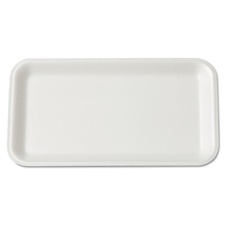 Supermarket Tray, Foam, White, 8-1/4×4-3/4, 125/bag