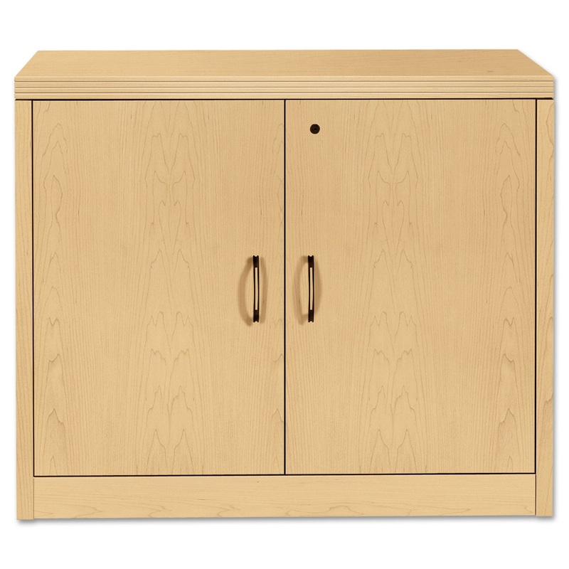 VALIDO SERIES STORAGE CABINET W/DOORS, 36W X 20D X 29-1/2H, NATURAL MAPLE