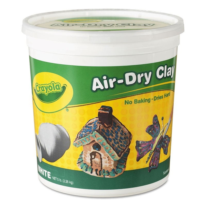Air-Dry Clay, White, 5 Lbs