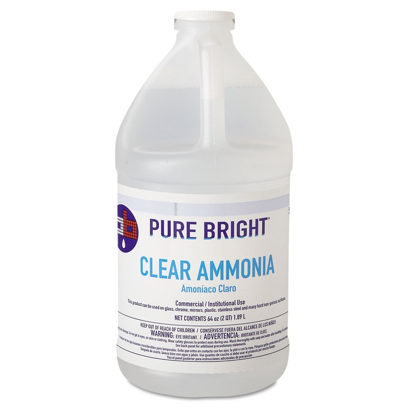Clear Ammonia, 64oz Bottle, 8/carton