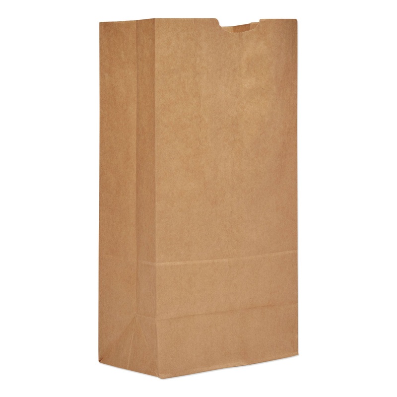 GROCERY PAPER BAGS, 20 LBS CAPACITY, #20, 8.25″W X 5.94″D X 16.13″H, KRAFT, 500 BAGS
