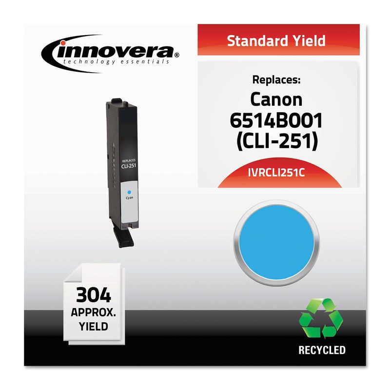 REMANUFACTURED 6514B001 (CLI-251) INK, 304 PAGE-YIELD, CYAN