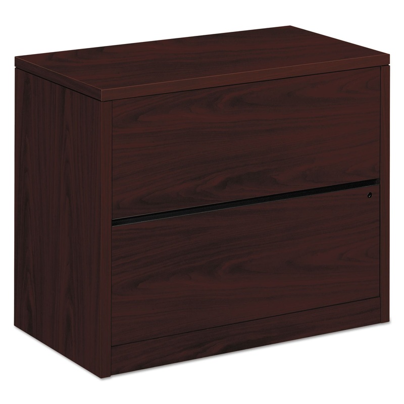 10500 SERIES TWO-DRAWER LATERAL FILE, 36W X 20D X 29.5H, MAHOGANY