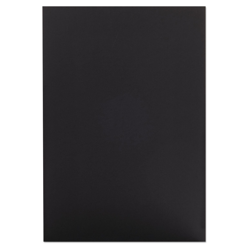 Cfc-Free Polystyrene Foam Board, 20 X 30, Black Surface And Core, 10/carton
