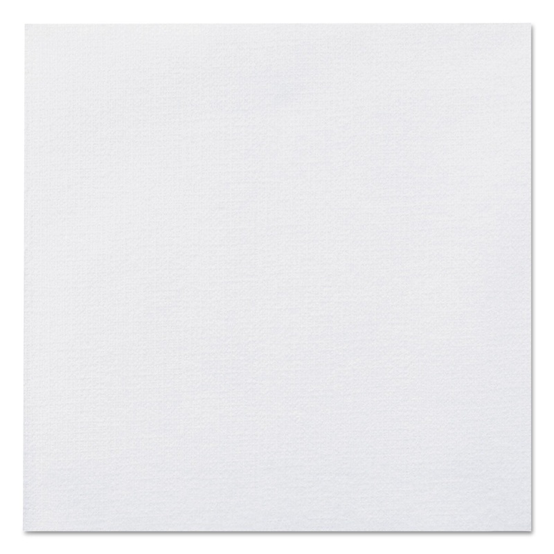 Linen-Like Beverage Napkins, 1-Ply, 10 X 10, White, 125/pack, 8 Packs/carton
