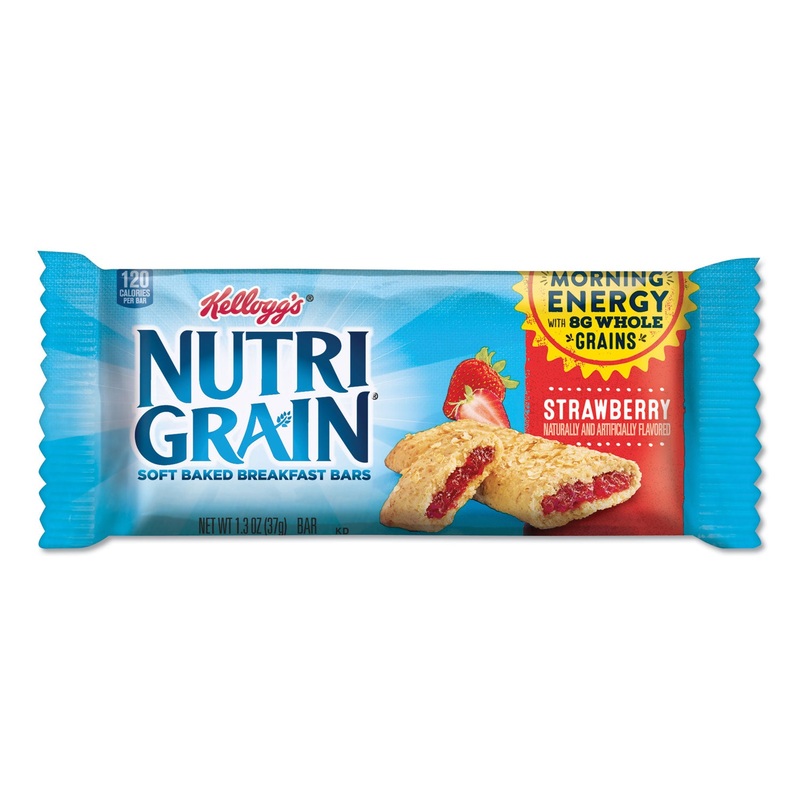 Nutri-Grain Cereal Bars, Strawberry, Indv Wrapped 1.3oz Bar, 16/box