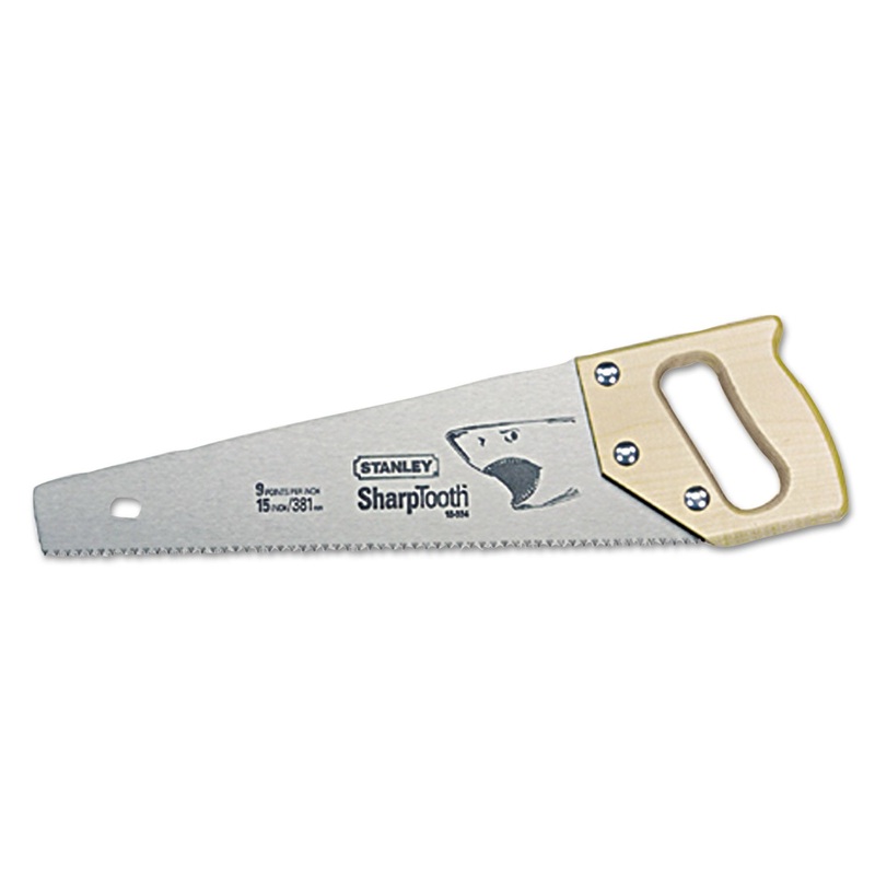 Short Cut Tool Box Saw, 15in Length, 9 Points Per Inch