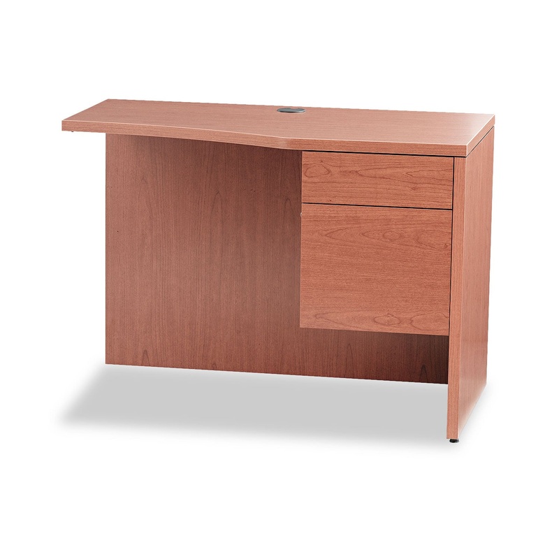 10500 Series Curved Return, Right, 42w X 18-24d X 29 1/2h, Bourbon Cherry