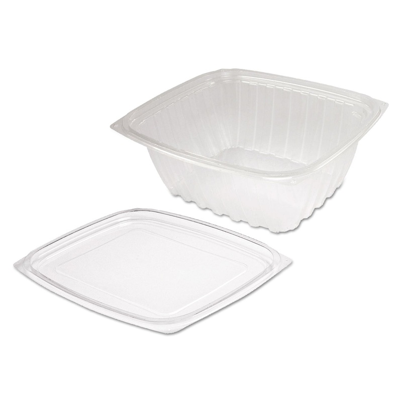 Clearpac Clear Container Lid Combo-Pack, 6 1/2 X 7 1/2 X 2.7, 63/pack, 4 Pk/ctn