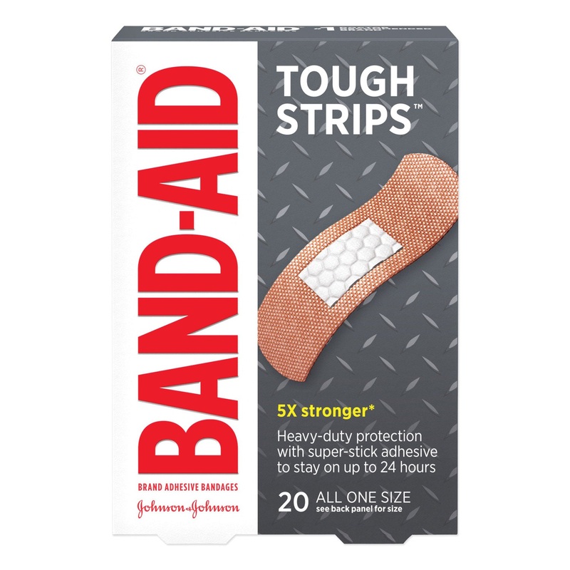 FLEXIBLE FABRIC ADHESIVE TOUGH STRIP BANDAGES, 1″ X 3.25″, 20/BOX