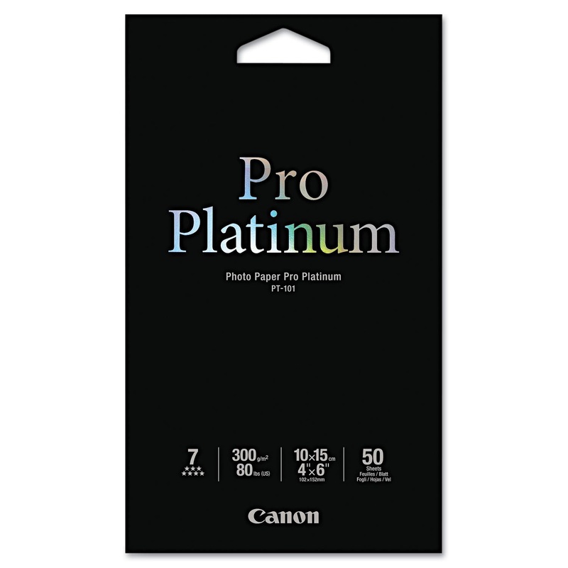 PHOTO PAPER PRO PLATINUM, 11.8 MIL, 4 X 6, HIGH-GLOSS WHITE, 50/PACK