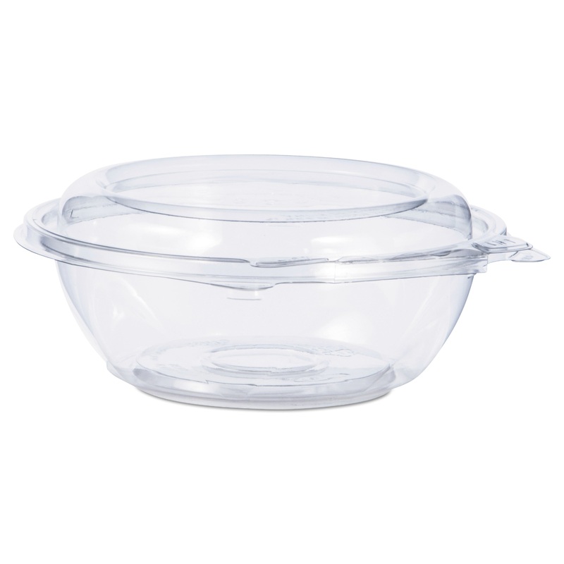 TAMPER-RESISTANT, TAMPER-EVIDENT BOWLS WITH DOME LID, 8 OZ, CLEAR, 240/CARTON