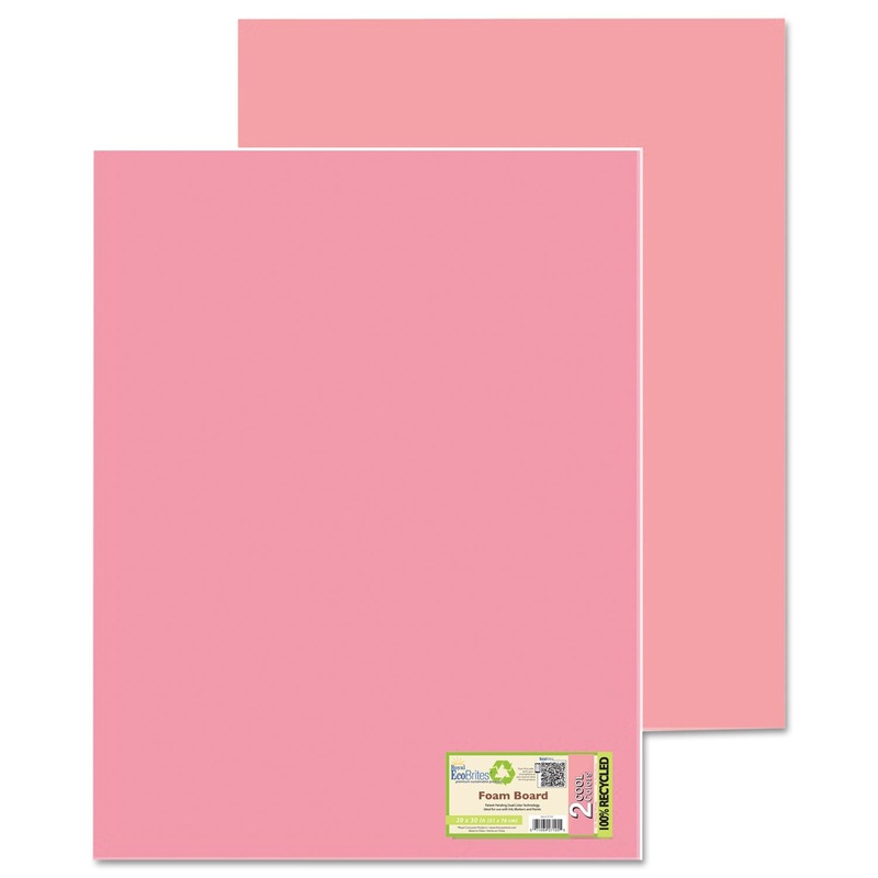 Too Cool Foam Board, 20×30, Fluorescent Pink/pink, 5/carton