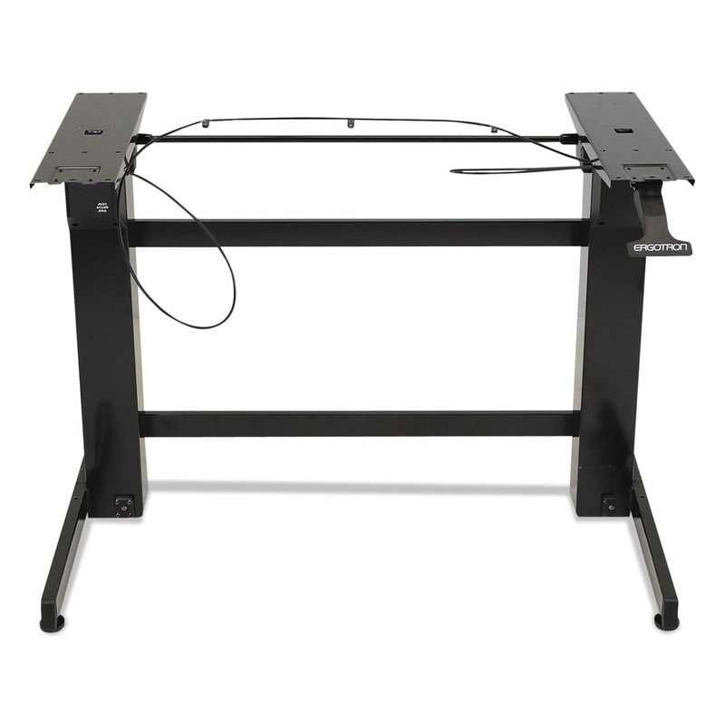 WORKFIT-B SIT-STAND WORKSTATION BASE, HEAVY-DUTY, 88 LBS MAX WEIGHT CAP, 42W X 26D X 51.5H, BLACK